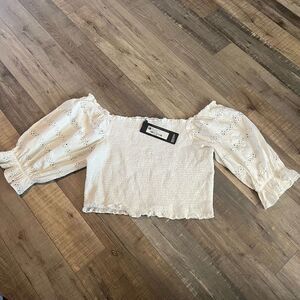 Rebdolls just like that puff sleeve top size 5x